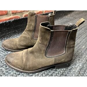 Thursday Boot Company Duchess Chelsea Brown Suede Ankle Womens Size 10